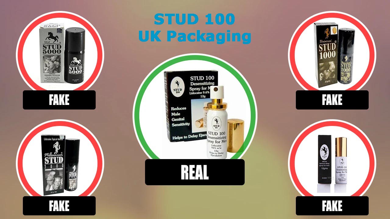 stud 100 uk version real fake